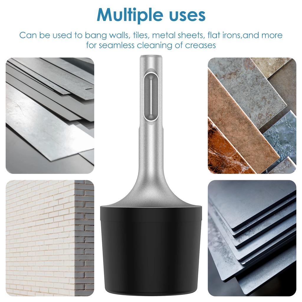 Hammer Head Round Shank Vanadium Steel Wear Resistant Hammer Drill Head  Hammer Accessories for Hammering Metal Sheet Wall Tile