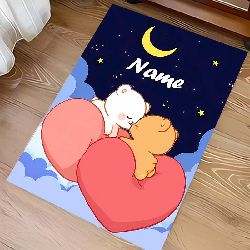 Custom personalization Bubu Dudu Print Area Rug - Soft, Washable Non-Slip Indoor Mat,Living Room,Home&Office Decorative Rug