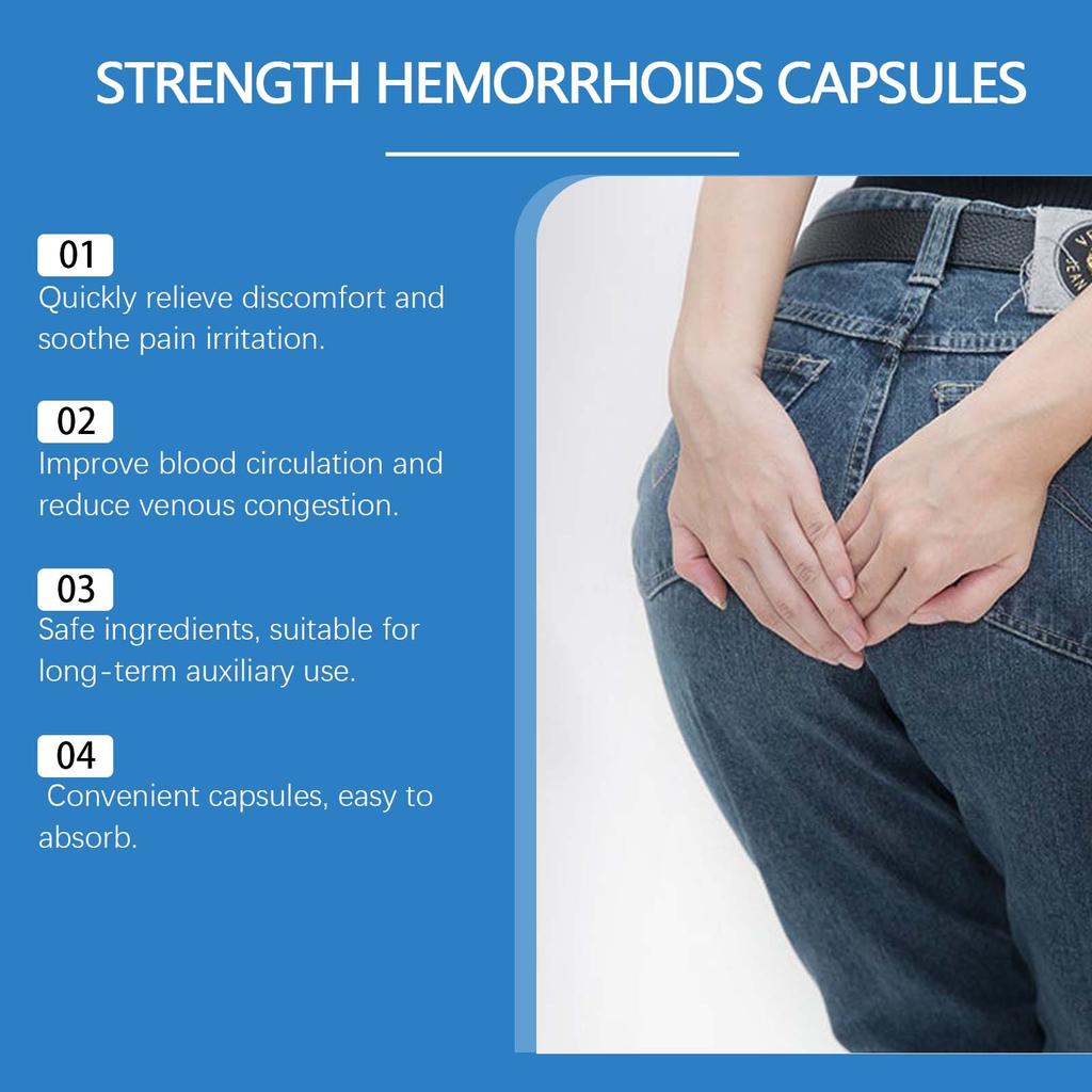 Hemorrhoid Relief Capsules Pain, Reduce Swelling And Itching, Promote Blood Circulation And Anal Care,3.5ML