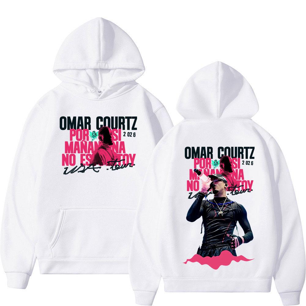 Rapper Omar Courtz Por Si Manana No Estoy  Tour Hoodies Men Women Clothing Fashion Long Sleeve Hooded Sweatshirts Streetwear