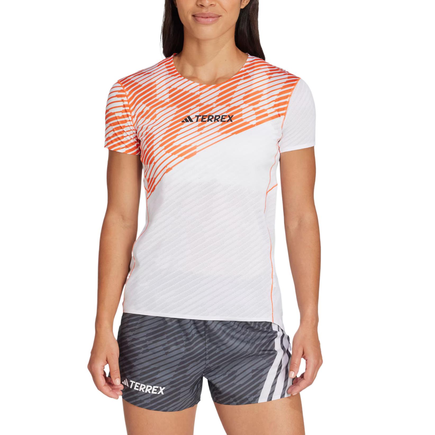 

Adidas Techrock Pro Comfortable Soft Versatile Fashion Outdoor Trail Running Short Sleeve Regular T-Shirt Women Tops JX2800 L