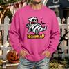 Men's Halloween Printed Long Sleeve T-Shirt Unisex Crewneck Casual Sports Top