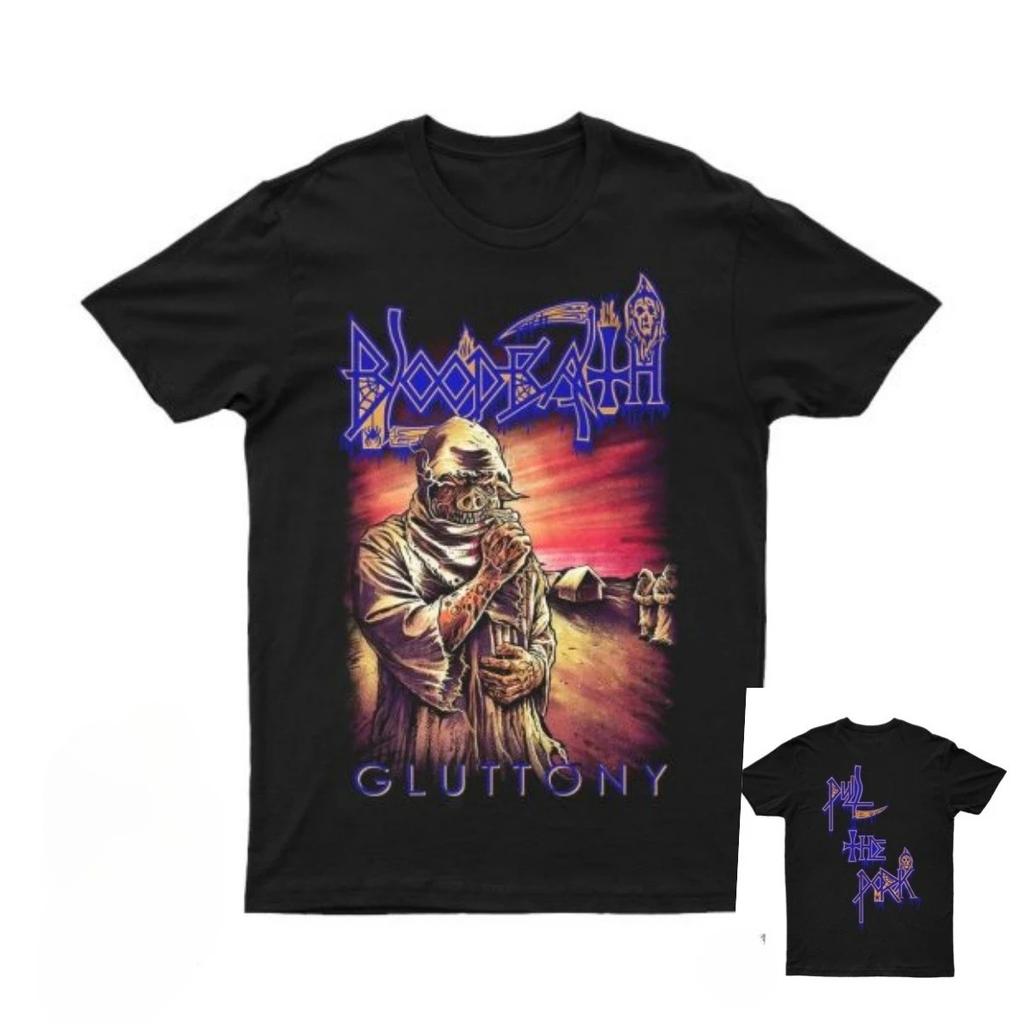 2026 New BLOODBATH Print Fashionable Short Sleeved Unisex High Quality Y2k Short Sleeves Classic Streetwear Soft Tees Classic