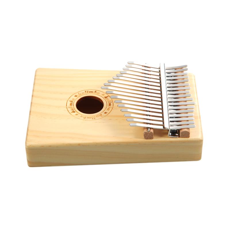 17 Keys Pine Wood Kalimba Finger Piano Thumb Mbira Musical Instrument for Music Tyro Children