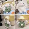 Handmade Keychain Bag Accessory Plush Gardener Rabbits Keychain Charm Portable Key Rings Adornment Bag Ornament