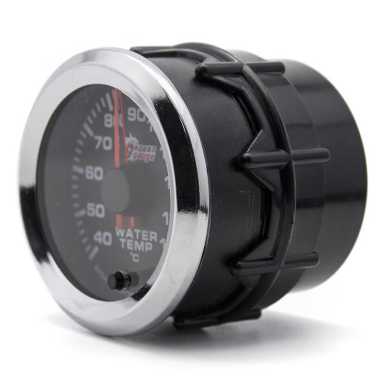 2 Inch Auto Car Water Temp Gauge Stepper Motor 7 Colors BackLight  40-140 Celsius Joint Pipe Temperature Meter With Sensor