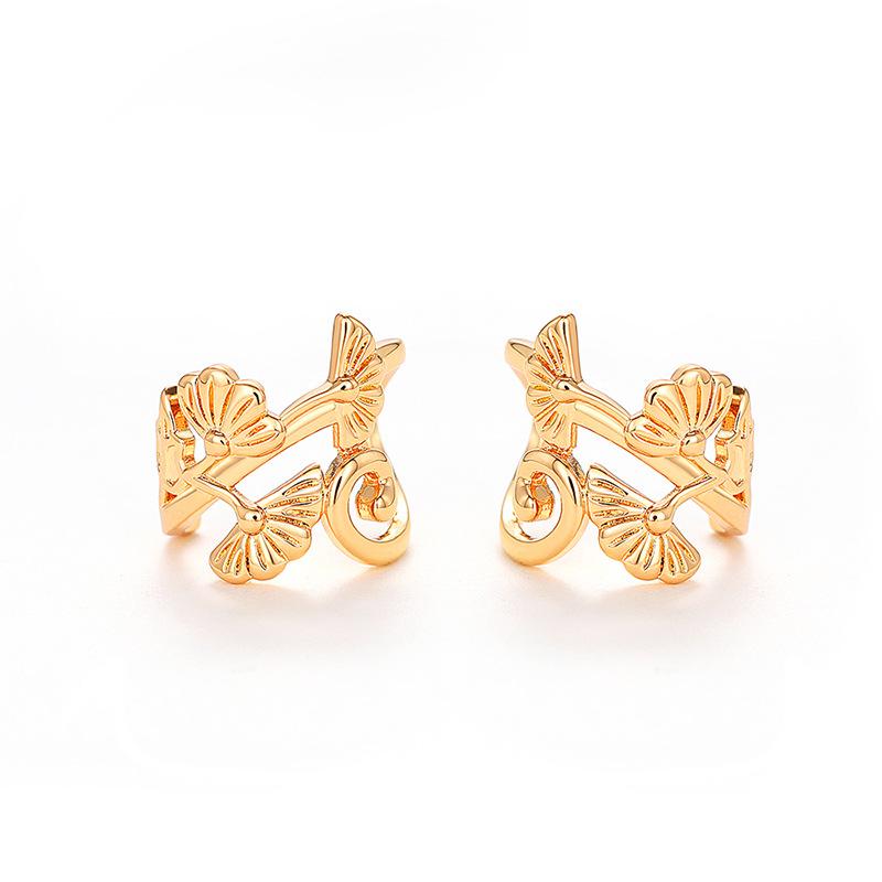 1 Pair, Stylish, Stylish, Simple, Petal Ear Clips