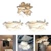Hanging Paper Lampshade Pendant Lighting Shade Cloud Design for Office Corridor Antique Shop Home Ambiance