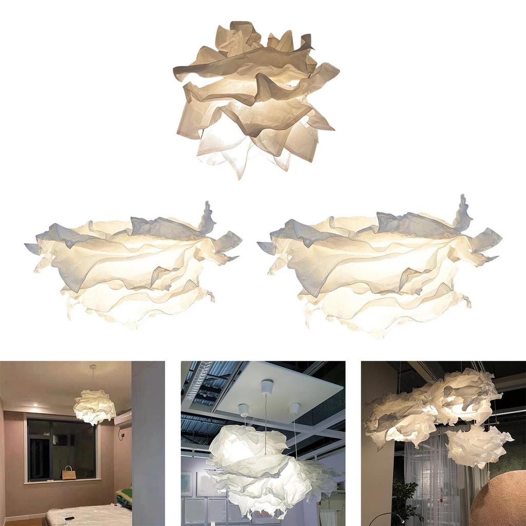 Hanging Paper Lampshade Pendant Lighting Shade Cloud Design for Office Corridor Antique Shop Home Ambiance