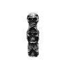 Gotische Hip Hop Totenkopf Anhänger Halsketten Für Männer Edelstahl Punk Mode Skelett Halskette Halloween Schmuck Geschenke Großhandel