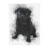Dog Sherpa Cute Pug Dog Animal Theme Blankets Flannel Throw Blanket Breathable Throw Blankets for Bedding Throws Bedspread Quilt