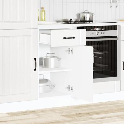 Kitchen Base Cabinet Lucca White Particleboard