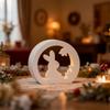 DIY Festive Easter Rabbit Hollow Candle Holder Silicone Mold for Crafting Holiday Decorations and Creative Gift