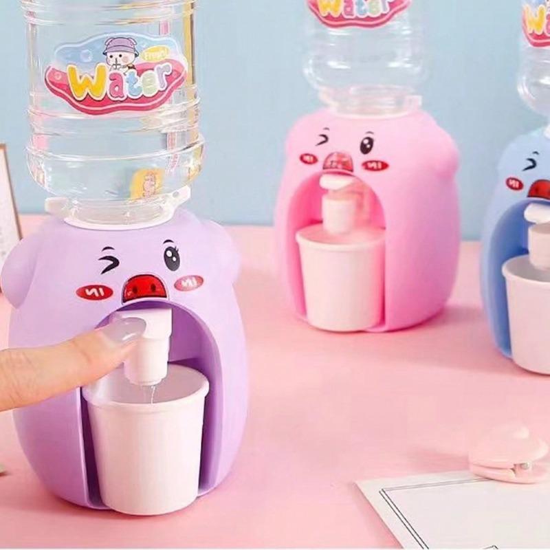 Fun Mini Water Dispenser Toy Real Water Outlet Simulation Kitchen Playhouse Toy Interactive Pretend Play Game for Kids