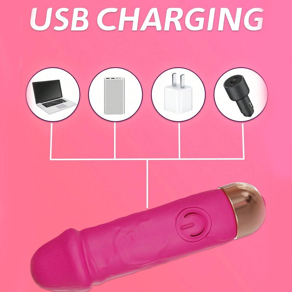 Mini Bullet Vibrator, 10 Vibration Modes, Easy To Carry, Waterproof Female G-spot Stimulator Dildo Vibrator Adult Female Toys