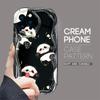 For iPhone 16 15 14 13 12 Pro Max Samsung S24 Ultra S23 S22 Plus Redmi Note 13 Pro Cartoon Lovely Panda Design Soft Silicone Full Lens Protect Case