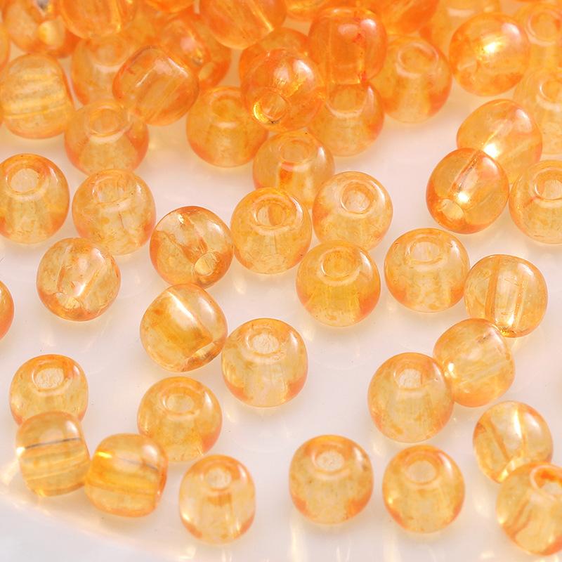 Orange Tie High Quality Glass Rice Beads Loose Beads Handmade DIY Woven Bracelet Ring Material Beaded Jewelry Accessories
