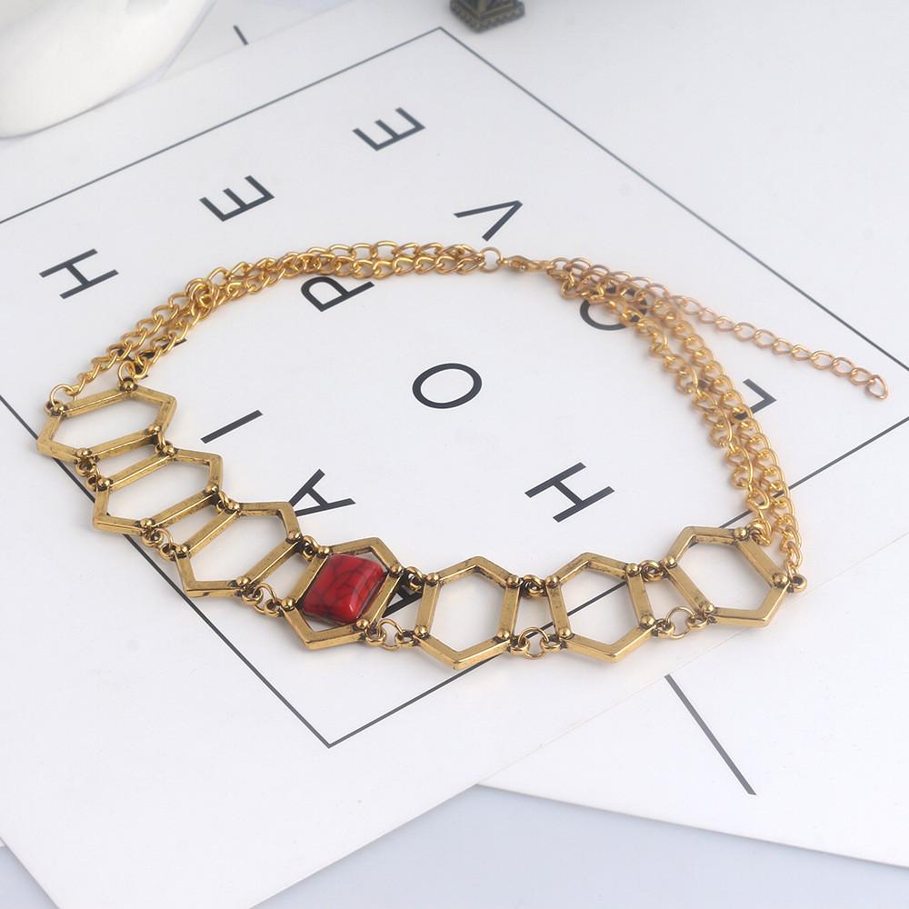 Melisandre Red Robe Necklace With Ruby Pendant For Cosplay And Vintage Style