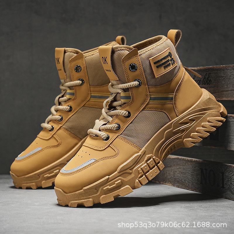 Spring and Autumn New Men's Hot Selling Sneakers Versatile Youth Casual Board Shoes High Top Retro Sports Running Shoes