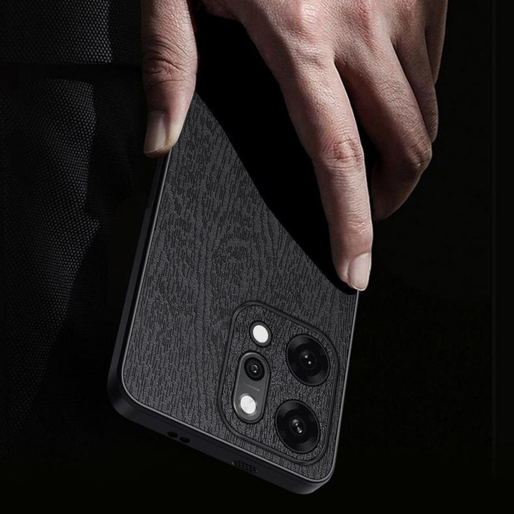 Dla Oppo Reno14 Pro 5G (Światowy) Etui Tekstura Drewna PU Skóra Powlekane PC TPU Pokrowiec na Telefon