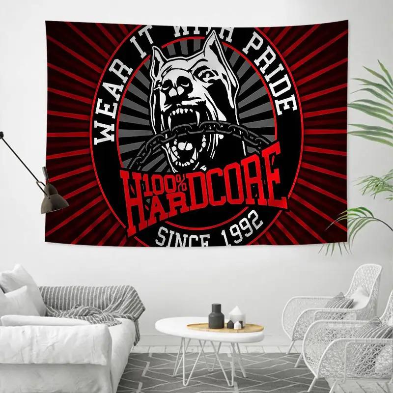 100 Hardcore Dog Wall Hanging Decorative Tapestry For Bedroom And Living Room Home Decoration Blanket