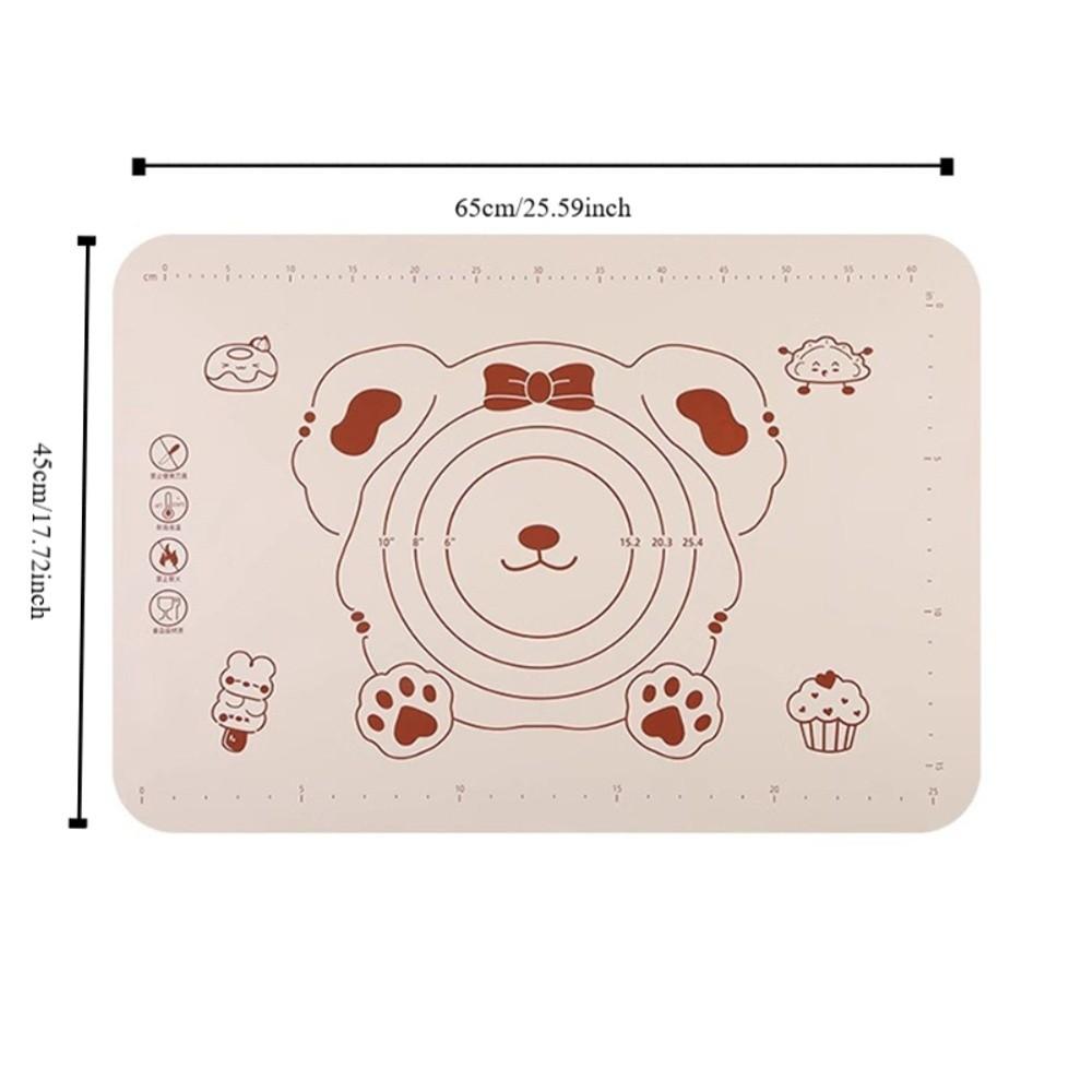New Non-slip Silicone Dough Mat Kitchen Supplies Thickened Pizza Dough Mats Baking Rolling Board Dough Kneading Chopping Board