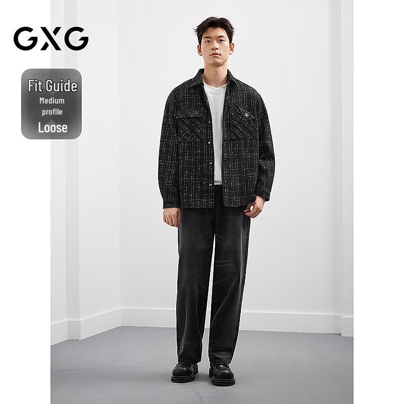 GXG Men's Chic Retro Plaid Long Sleeve Jacket