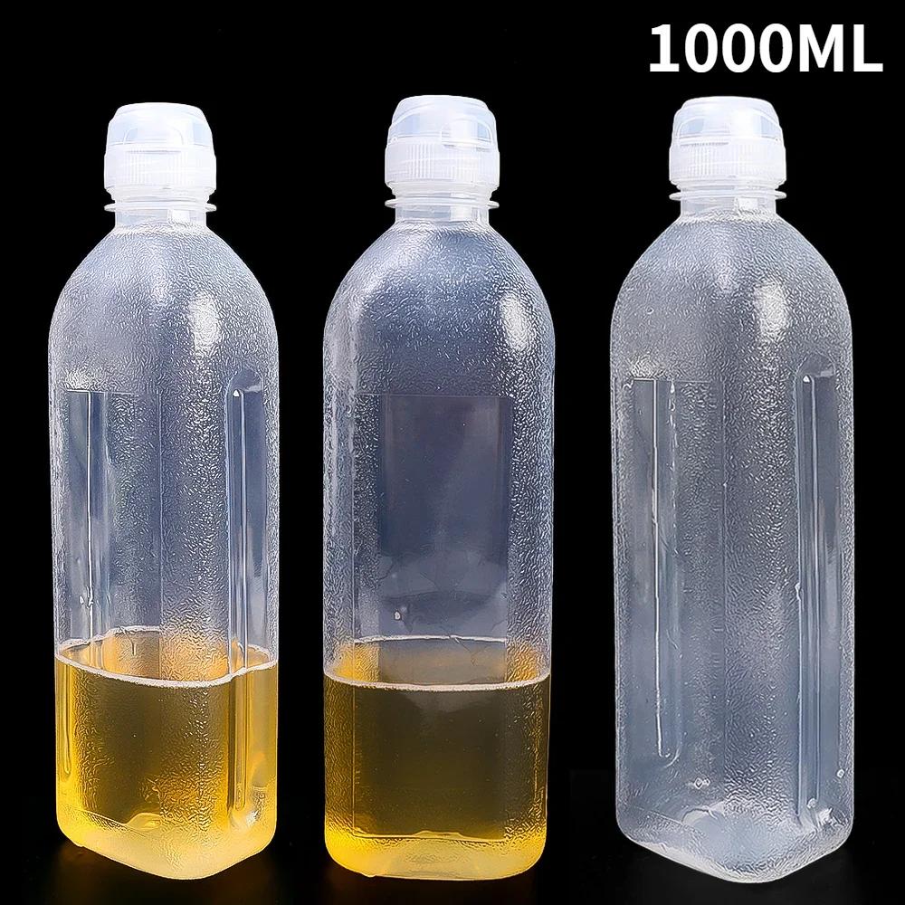 1000ML Kitchen Oil Spray Bottle Seasoning Extruded Bottle Plastic Seasoning Bottle for Ketchup Salad Dressing Picnic BBQ Gadgets