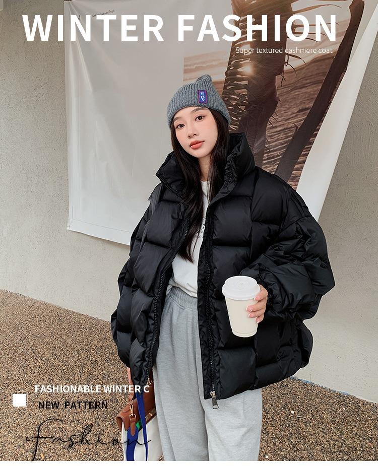 Women's Autumn and Winter Jackets Stand Collar Loose Fashionable Three-Dimensional Braided Warm Jackets for Men and Women In 5 Colors