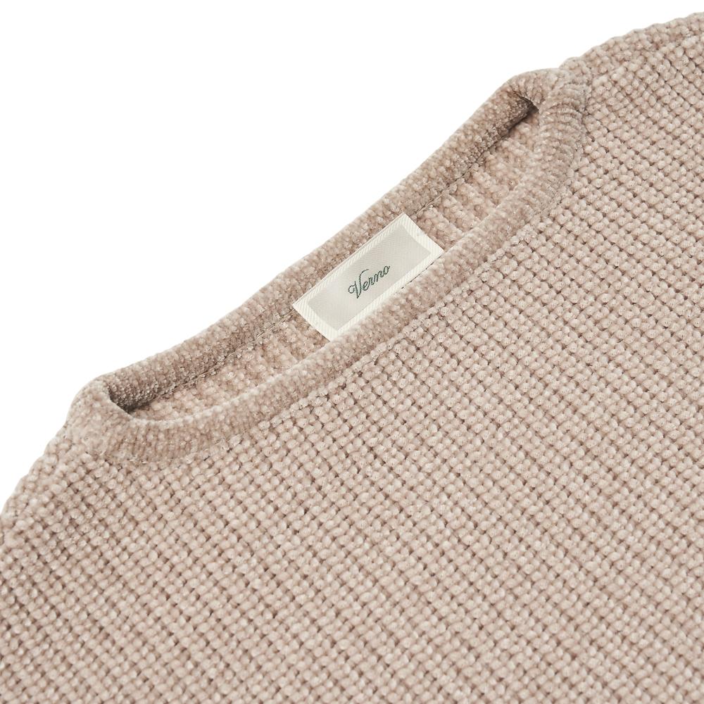 VERNO [Casual] Boat-Neck Knit Beige