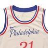 Nike NBA City Edition Jersey 2019-2020, Embiid #21 Breathable Vest Men Sports Tops Beige AV4664-280