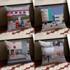 World Premium Printing Cushion Cover Reversible Soft Durable Pillow Cover Home  Car MultiScene Use for Daily Comfort