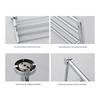 Stainless Steel Bathroom Towel Rack with Storage Shelf