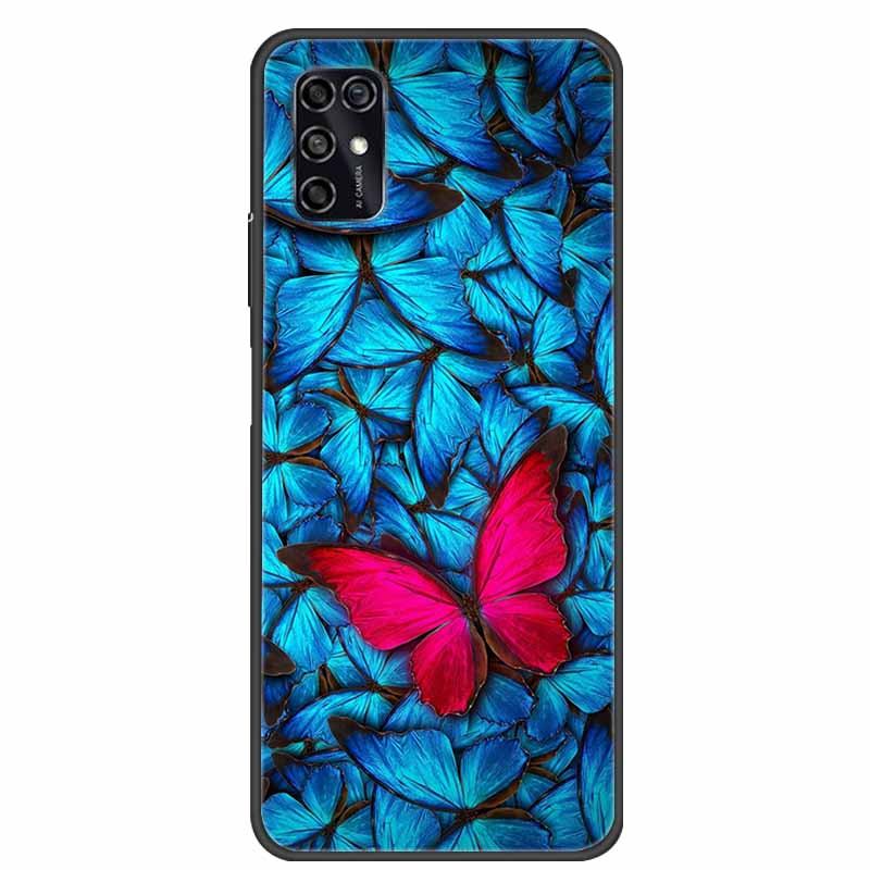 For ZTE Blade V2020 Smart Case Black Bumper Silicon TPU Soft Phone Cover Case For ZTE Blade V20 Smart 8010 Funda Cartoon Coque