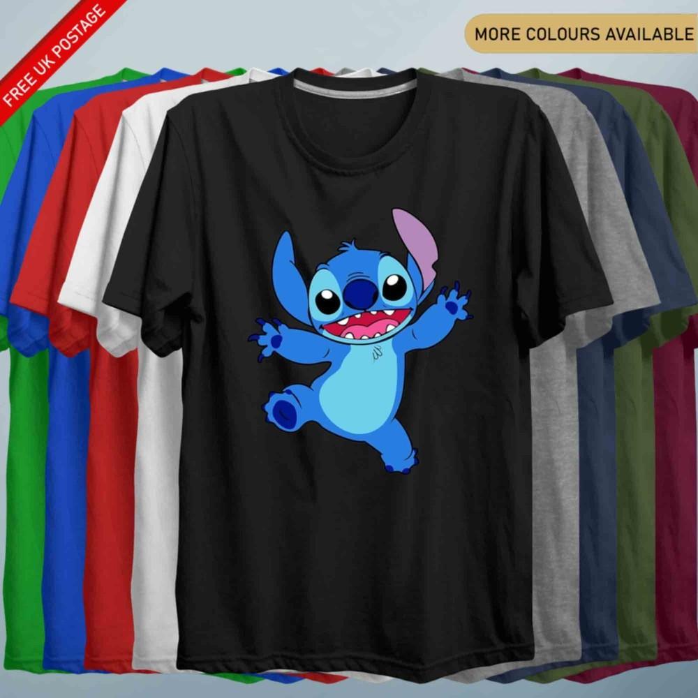 Stitch TShirt Personlised Name Tee Unisex Funny Stitch Shirt Birthday Gift S