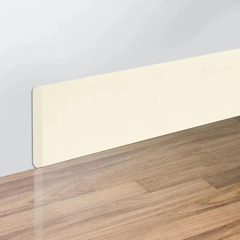 2M/Roll DIY Thickened Skirting Line Anti-collision Self Adhesive Wall Sticker Soft 3D Decoration Strips Living Room