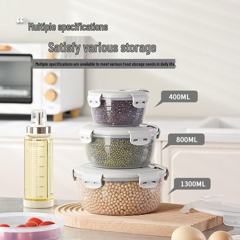 Pintian 3-Piece Refrigerator Fresh Fruit Storage Container Set