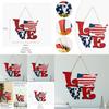 Charming American Independence Day Wooden Love Hanging Decor For Home And Hotel Display