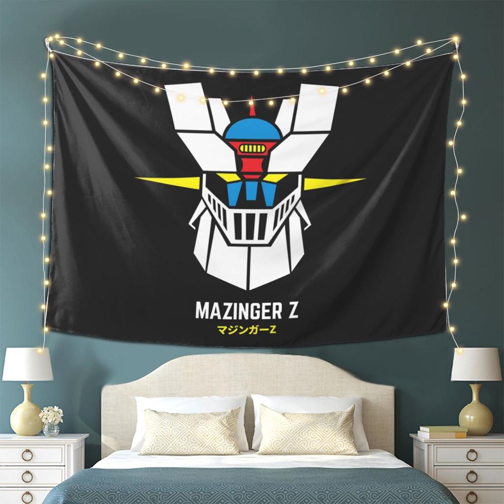 Mazinger Z Goldorak Actarus Grendizer Maske Wandteppich Wandbehang Ästhetische Heimdekoration Wandteppiche für Wohnzimmer Schlafzimmer