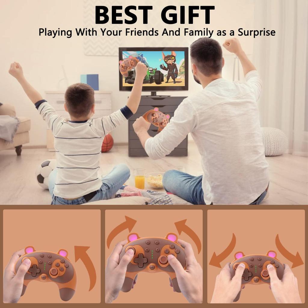 Switch Switch Pro Pro Switch Pro Wireless Rapid Fire Gyro Gaming Dual Compatible 1 Year STOGA controller, Controller, Controller, Controller,