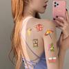 Cartoon Summer Hawaiian Series Tattoo Stickers Waterproof Party Gift Funny Face Stickers