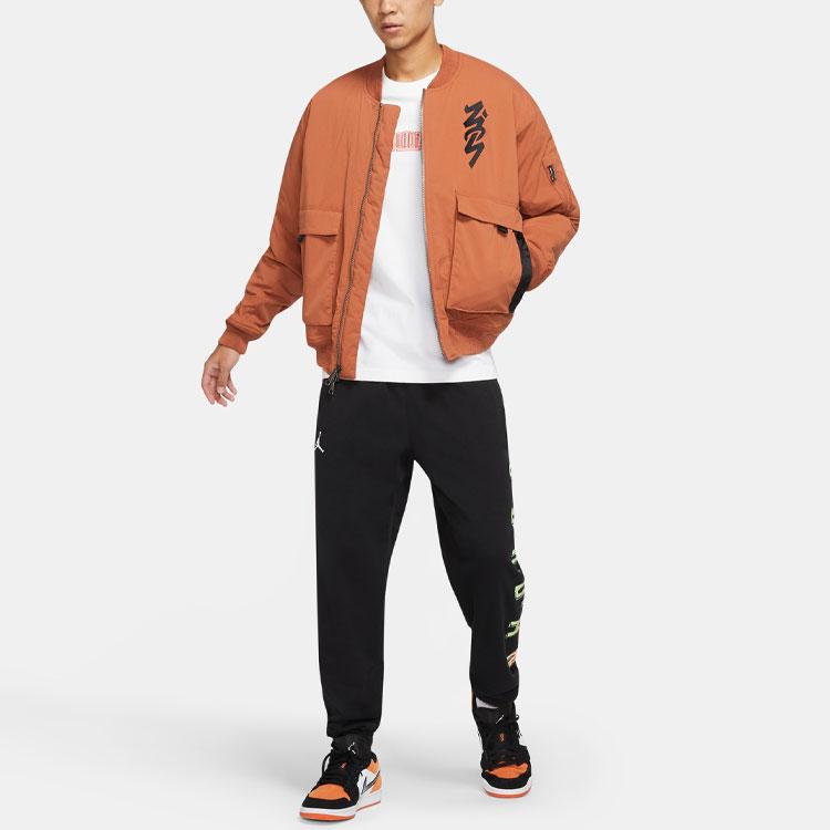 Jordan Embroidered Flight Jacket Men Jackets Dark-Rust DJ5868-246