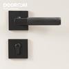 Dooroom Knurled Brass Door Lock Set Modern Interior Bedroom Bathroom Double Wood Door Lever Set Dummy Privacy Passage Lock