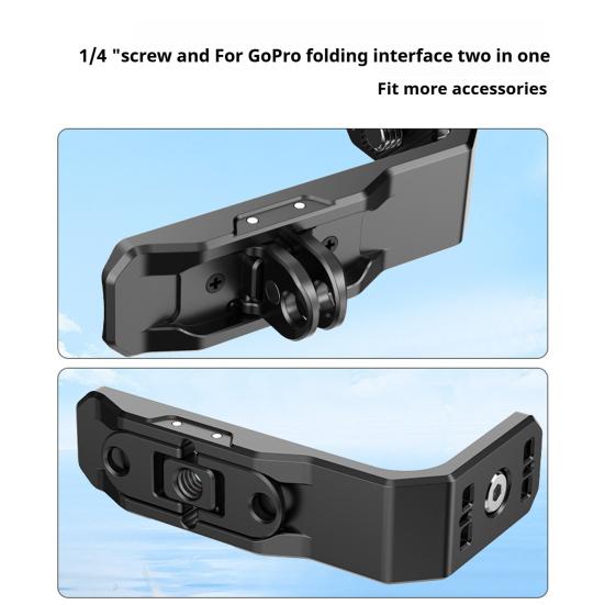 Horizontal Action Camera Bracket Mount Durable Structure Compact Portable Magnetic Horizontal Adapter Bracket for Insta360 X4