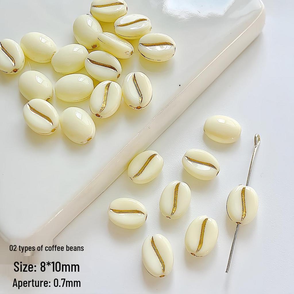 Czech-Style Coffee Bean Beads: DIY Jewelry Beading Supplies for Bracelets, Necklaces, Earrings