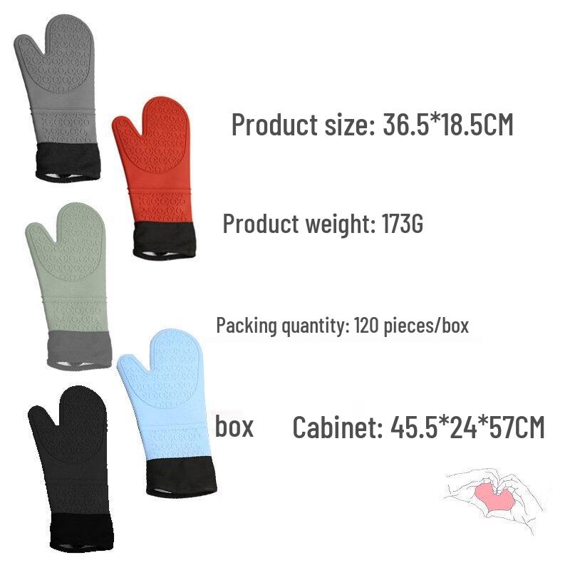 ZISIZ Silicone Kitchen Oven Mitts