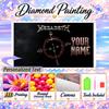 Megadeth 5D DIY Diamond Painting Custom Name Text, Full Drill Rhinestone Mosaic Art Home Gift