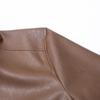 Men's PU Leather Motorcycle Jacket - Retro Street Style, Autumn 2025 Trend, Loose-Fit Outerwear