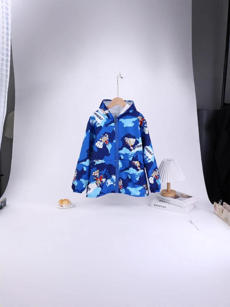 Kids' Cartoon Waterproof Smock – Autumn/Winter Anti-Stain Top for Mealtime Protection