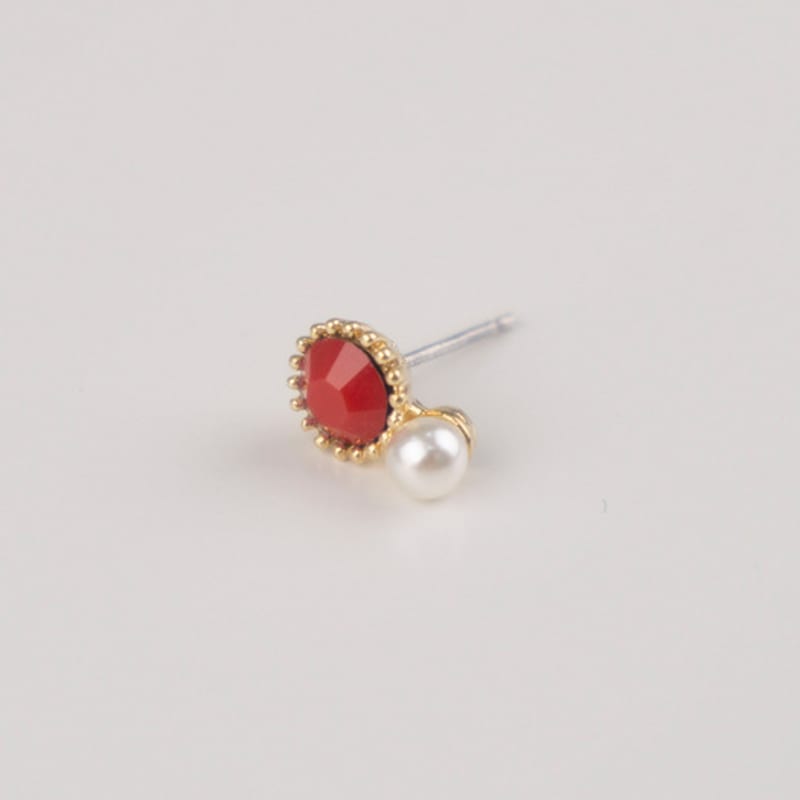 AUGUST ALICE Cerise Blanche Crystal & Pearl Earrings